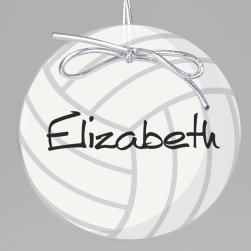 Volleyball Keepsake Printed Ornament 
