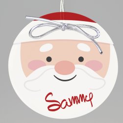 Santa Claus Keepsake Printed Ornament 