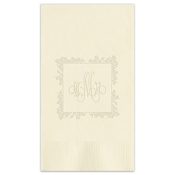 Delavan Framed Monogram Guest Towel - Embossed