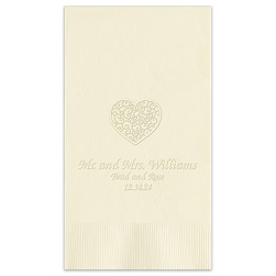 Wedding Guest Towel - Embossed