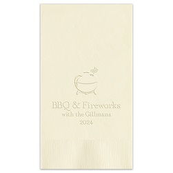Independence Guest Towel - Embossed