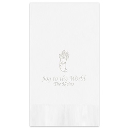 Christmas Guest Towel - Embossed