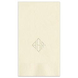 Delavan Monogram Guest Towel - Embossed