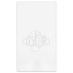 Firenze Monogram Guest Towel - Embossed