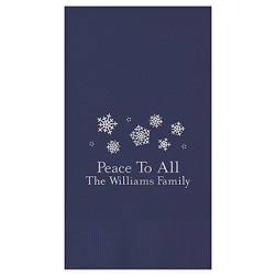 Yuletide Guest Towel - Foil-Pressed