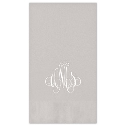Elise Monogram Guest Towel - Foil-Pressed