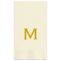 Essential Initial Guest Towel - Printed