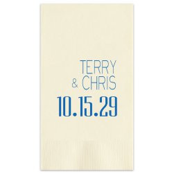 Soho Wedding Guest Towel - Printed