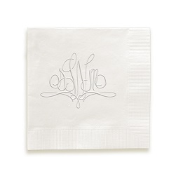 Paris Monogram Napkin - Embossed