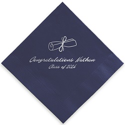 Graduation Napkin - Foil-Pressed