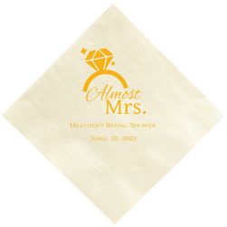 Almost Mrs Napkin - Foil-Pressed