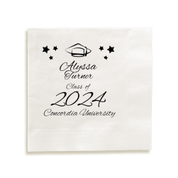 Class of Graduate Napkin - Foil-Pressed