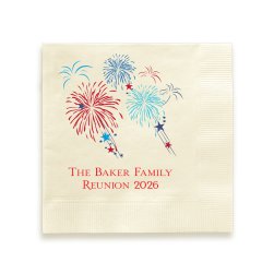 Firework Celebration Napkin - Printed