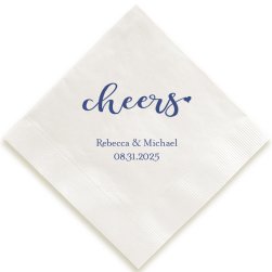 Wedding Cheers Napkin - Printed