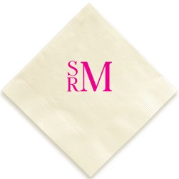 Stacked Monogram Napkin - Printed