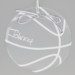 Basketball Keepsake Ornament - Circle