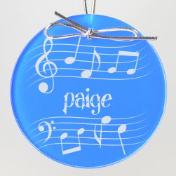 Music Keepsake Ornament - Circle