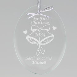 Our First Christmas Keepsake Ornament - Oval