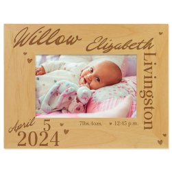 Little Miss Muffet Engraved Picture Frame