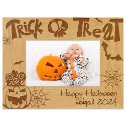 Trick or Treat Engraved Picture Frame