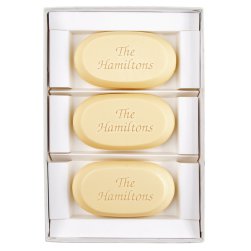Family Personalized Soap Set of 3 - Engraved