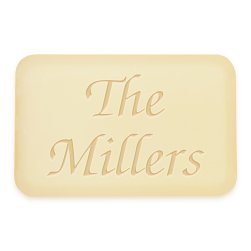 Family Personalized Triple Milled French Soap - Engraved