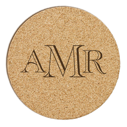 Reynosa Monogram Cork Coaster