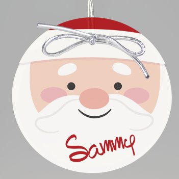 Santa Claus Keepsake Printed Ornament 