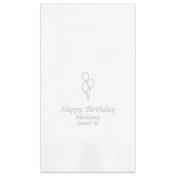 Birthday Guest Towel - Embossed