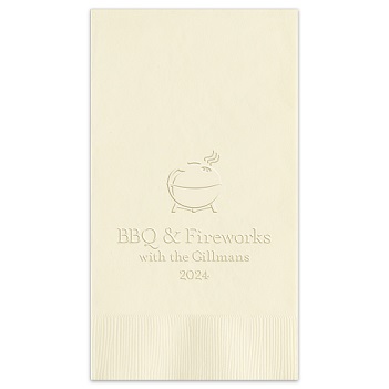 Independence Guest Towel - Embossed