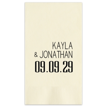 Soho Wedding Guest Towel - Foil-Pressed