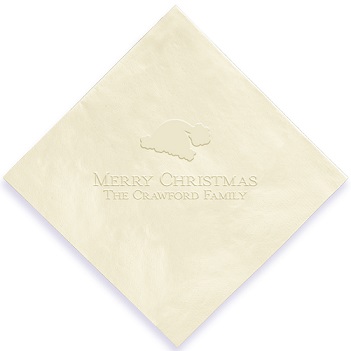 Christmas Napkin - Embossed