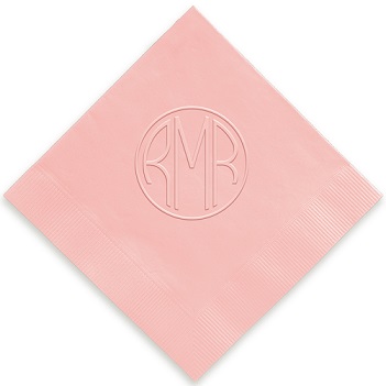 Delavan Monogram Napkin - Embossed