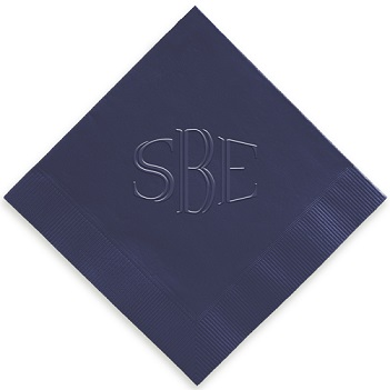 Eminent Monogram Napkin - Embossed