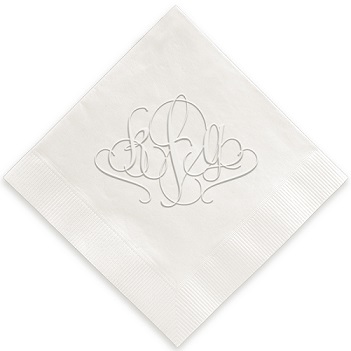 Madrid Monogram Napkin - Embossed