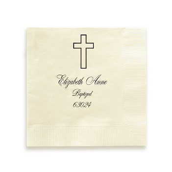 Religious Napkin - Foil-Pressed