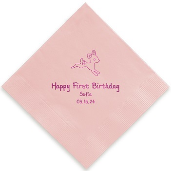 Animal Napkin - Foil-Pressed