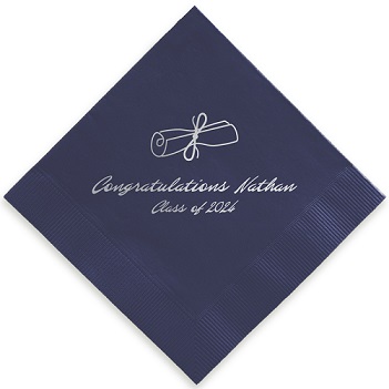 Graduation Napkin - Foil-Pressed