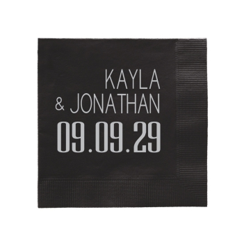 Soho Wedding Napkin - Foil-Pressed