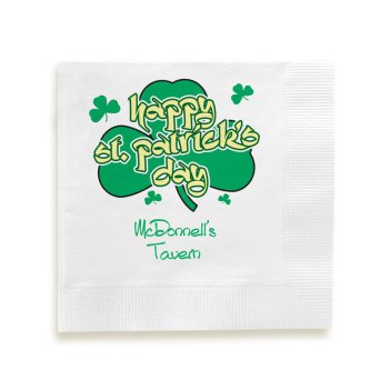 St Patricks Day Napkin - Printed