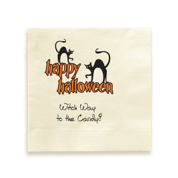 Happy Halloween Napkin - Printed