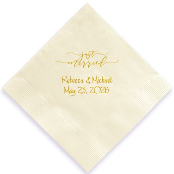 Just Married Napkin - Printed