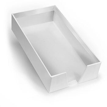 White Linen Guest Towel Holder