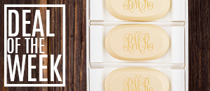 Classic Monogram Soap Set