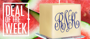 Classic Monogram Candle